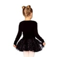 thumbnail image 3 of Petite Etoile Dancewear Toddler Girls Black 3 Layer Tutu Skirt with Star Print & Bonus Scrunchie for Ballet/Dance-5T, 3 of 8
