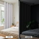 thumbnail image 2 of Cortinas de ventana CUCRAF, 100% opacas, lino sintético, 214 x 213 cm, color blanco, 2 of 8