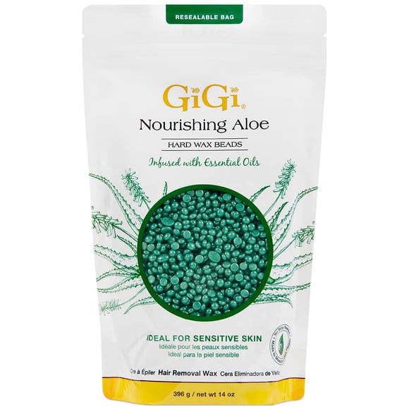 Perlas de cera dura GIGI de Wax Beads para piel sensible, 400 ml