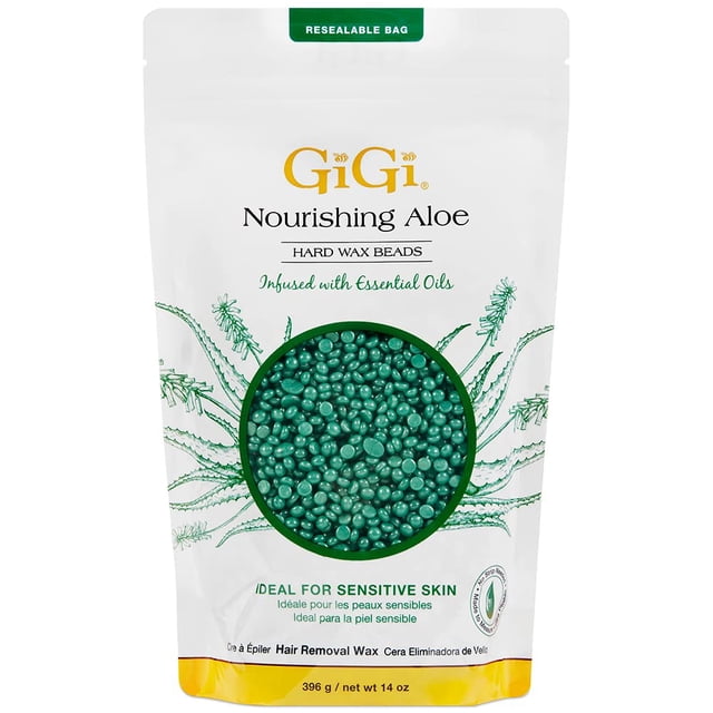 Perlas de cera dura GIGI de Wax Beads para piel sensible, 400 ml