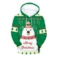 thumbnail image 1 of Chandail de Noël Décontracté pour Hommes à Capuche avec Impression Numérique, 1 of 2