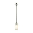 thumbnail image 5 of 428-1S-BK-G428-7WH Innovations Lighting Bolivar - 1 Light Pendant In Industrial Style-7 Inches Tall and 4 Inches Wide-Matte Black Finish-Matte White, 5 of 5