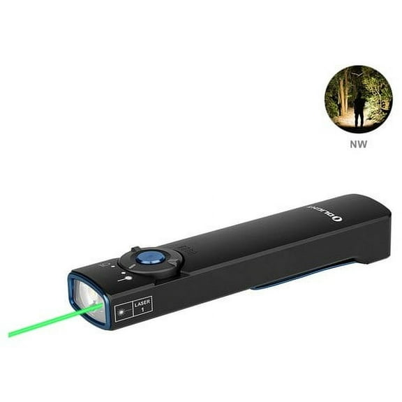 Olight Arkfeld Neutral White 1000 Lumens Dual Light Magnetic Charging Waterproof Flashlight (Black)