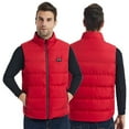 thumbnail image 2 of Lovskoo Women's and Men's Heated Jacket with 15 Heating Zones Long Sleeve Outdoor Warm Clothing Heated with Riding Skiing Fishing Charging Via Heated Coat with Pocket Quilted Jacket Red, 2 of 5