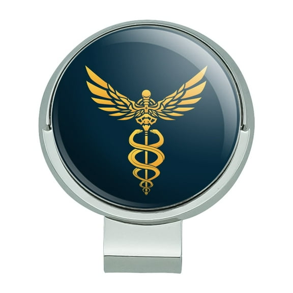 Caduceus Medical Symbol Doctor Nurse EMT Golf Hat Clip With Magnetic Ball Marker