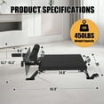 thumbnail image 2 of Nordic Curl Machine,Adjustable Hamstring Curl Bench  with Wheels Nordic Bench for Home Gym,Black, 2 of 6