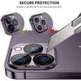 thumbnail image 3 of LSKJGA-[3Pcs] for iPhone 14 Pro / 14 Pro Max Camera Screen Protector, Tempered Glass Film Camera Cover Lens Protector, Full Edge to Edge, HD Clear, Case Friendly for iPhone 14Pro 6.1"/ 14 ProMax 6.7", 3 of 4