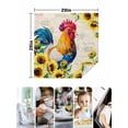 thumbnail image 4 of Farmhouse Rooster Cloth Napkins Set of 8 Reusable Dinner Napkins, Vintage Botanical Sunflower Floral Cocktail Napkin Washable Table Napkins for Wedding/Holiday Party/Baby Shower 20"x20", 4 of 7