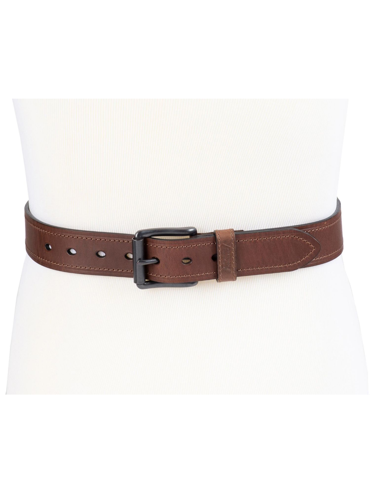 Genuine Dickies Men's Casual Brown Leather Work Belt with Roller Buckle (Regular and Big & Tall Sizes) - image 2 of 5