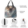 thumbnail image 4 of Fotbe Cool Cloud White Dragon Bolsa Térmica con Estampado y Forro de Aluminio Grueso Bolsa de Almuerzo con Bolsillo Frontal para Hombres y Mujeres, Ideal para Trabajo, Escuela, 4 of 8