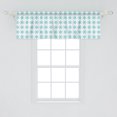 thumbnail image 2 of Ambesonne Winter Valance Pack of 2, Cold Weather Theme Star Art, 54"X18", White Seafoam, 2 of 4