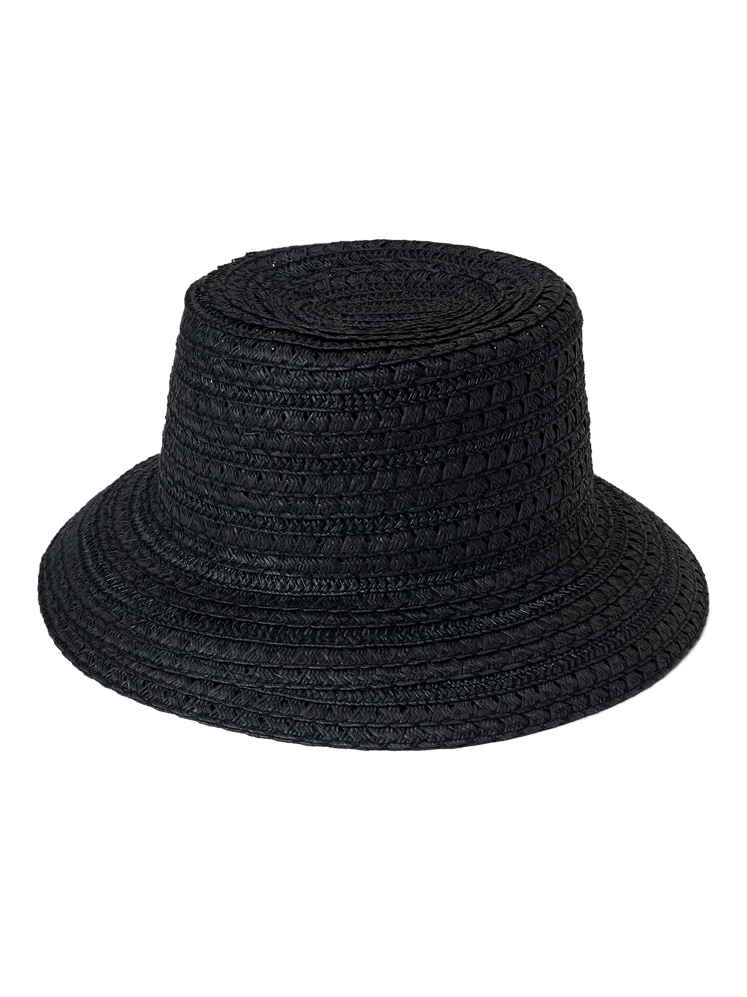 Time and Tru Adult Women's Straw Bucket Hat - image 2 of 3