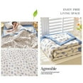 thumbnail image 4 of Lightweight Microfiber Quilt Modern Style Flower Pattern Bedspread for Queen Bed, 4 of 5
