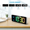 thumbnail image 6 of Digital Alarm Clock, AMIR 5.8-inch RGB LED Alarm clock with DST Automatic Daylight Saving Time Snooze Calendar Volume Brightness Adjustable Clock for Kids Bedroom Gift, 6 of 10