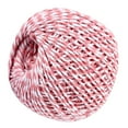 thumbnail image 3 of Thread Cotton Sewing Rope Twist 1.5mm cotton thread; 100m Color Sewing Cord DIY Handicraft Woven String Knitting Supplies, Pink and White, 3 of 9