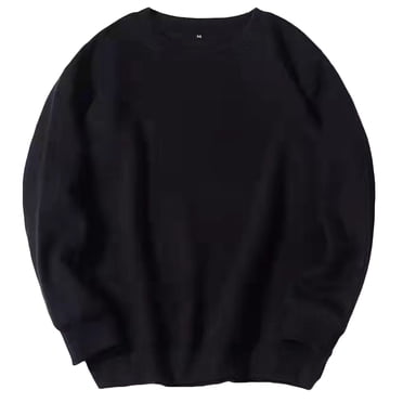 Crewneck Sweatshirt Men Sports Solid Color Pullover Sweatshirts Long Sleeve Loose Fit Workout Sweater Sweatshirts