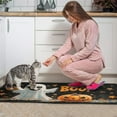 thumbnail image 3 of Night Ghost BOO Evil Pumpkin Halloween () Kitchen Rugs Sets Of 2 Kitchen Mats for Room Farmhouse-Non-Slip Sink Mats Home Decor Doormat (17x47in+30x17in), 3 of 7