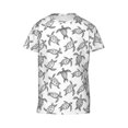 thumbnail image 4 of Wukai Hand Drawn Turtle Youth Unisex Short Sleeve T-Shirt for Boys, Girls, Teens, and Kids-X-Small, 4 of 7
