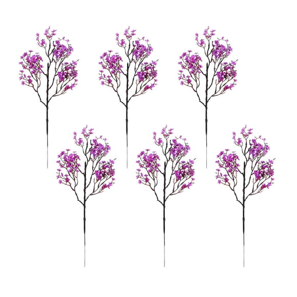 6 - Piece Silk Flower Dried Bouquets for Various Decorations