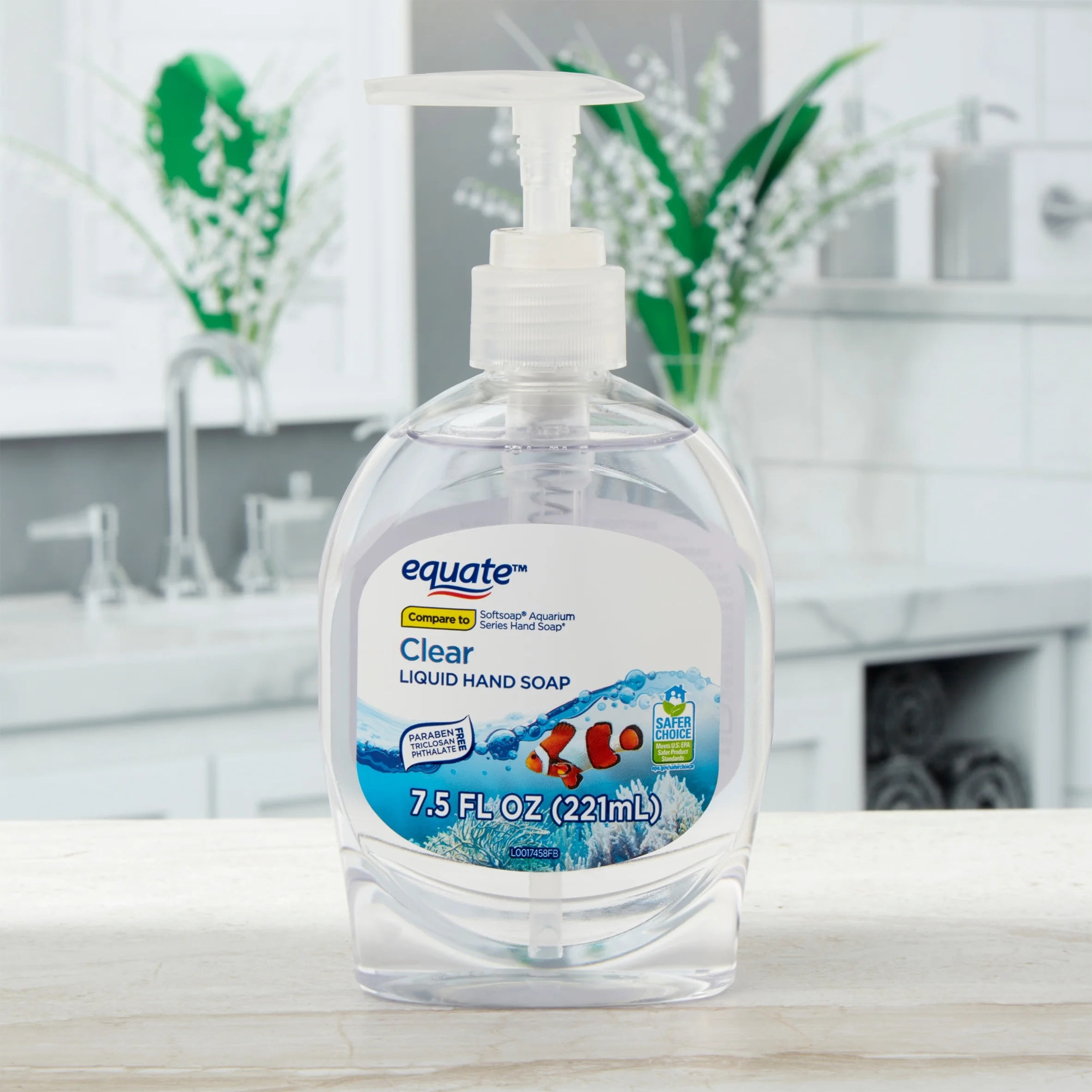 Equate Clear Liquid Hand Soap, 7.5 fl oz