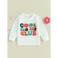 thumbnail image 2 of Bagilaanoe Toddler Baby Girl Casual Sweatshirt Long Sleeve Letter Print Pullover 6M 12M 18M 24M 3T 4T Kids Fall Loose Tee Tops, 2 of 9
