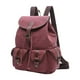 thumbnail image 5 of Mochila de lona, ​​mochila para estudiantes universitarios, mochila con cordón Rojo, 5 of 9