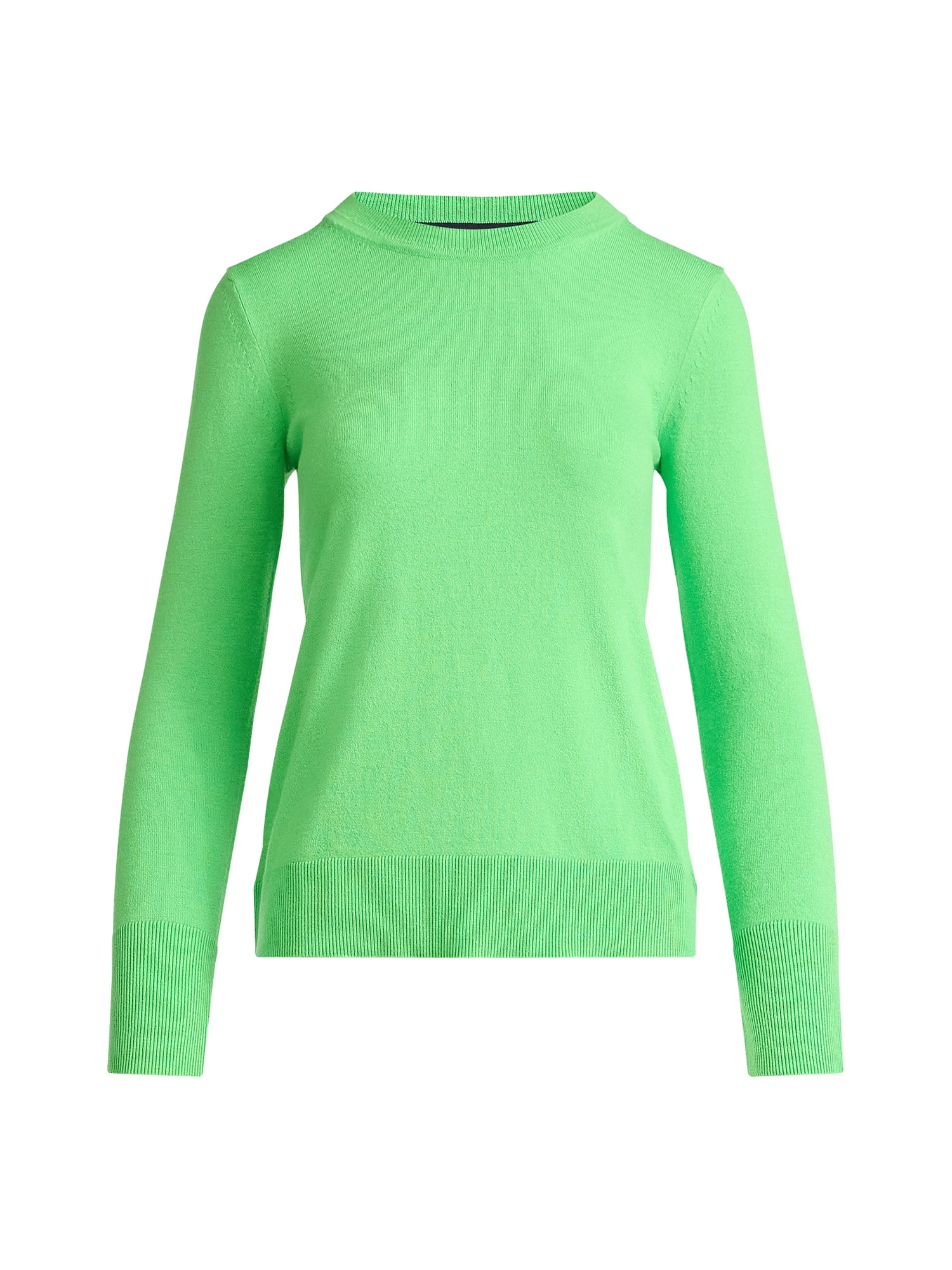 Free Assembly Women's and Women's Plus Cozy Yarn Crewneck Sweater with Long Sleeves. Lightweight, Sizes XS-4X