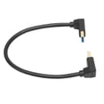 thumbnail image 1 of Cable Displayport, Cable Displayport 1.4 Cable Displayport en ángulo recto de 8K/60Hz Rendimiento de primer nivel, 1 of 9