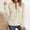 Beige plus size long sleeve pullover tops a1, variant on Women Plus Size Fall Winter Long Sleeve Zipper Pullover Tops Warm Casual Crewneck Solid Basic Sweatshirts Blouses Cute Trendy Loose Fit Comfy Shirts, Beige S