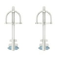 thumbnail image 4 of 1 Ct Marquise Cut Studs Blue Natural Aquamarine 18K White Solid Solid Gold Everyday Dainty Earrings Screw Back, 4 of 7