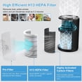 thumbnail image 5 of AIRFIRE HEPA Air Purifier for Home up to 975 Sq.ft with APP, Air Purifiers for Allergies and Asthma, Bedroom, Pet Dander&Odor, Dust, Pollen, Wildfire/Smoke, Model AP207, Black, 2026 New, 5 of 12
