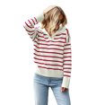 thumbnail image 4 of Pull Rayé American station Doux Confortable et Chaud pour Femmes Décontractées en Automne et Hiver tzw, 4 of 5