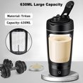 thumbnail image 3 of Electric Protein Shaker Bottle 630ML Portable Blender Mixing Cup For Gym Office Home, 3 of 6