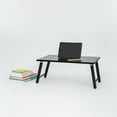 thumbnail image 4 of PJ Wood Folding Laptop Desk Tray Portable Bed Table for Computer Work, Black, 4 of 10