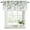 Navy blue, sage green, variant on 2 Pack Teal Blue Leaves Valances for Windows Bedroom Living Room Window Treatments, Summer Botanical Rod Pocket Valance Drapes Short Kitchen Curtains Over Sink 42"x18"