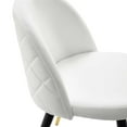 thumbnail image 4 of Modway Cordial 18" Fabric & Metal Dining Chairs in Black/White (Set of 2), 4 of 9