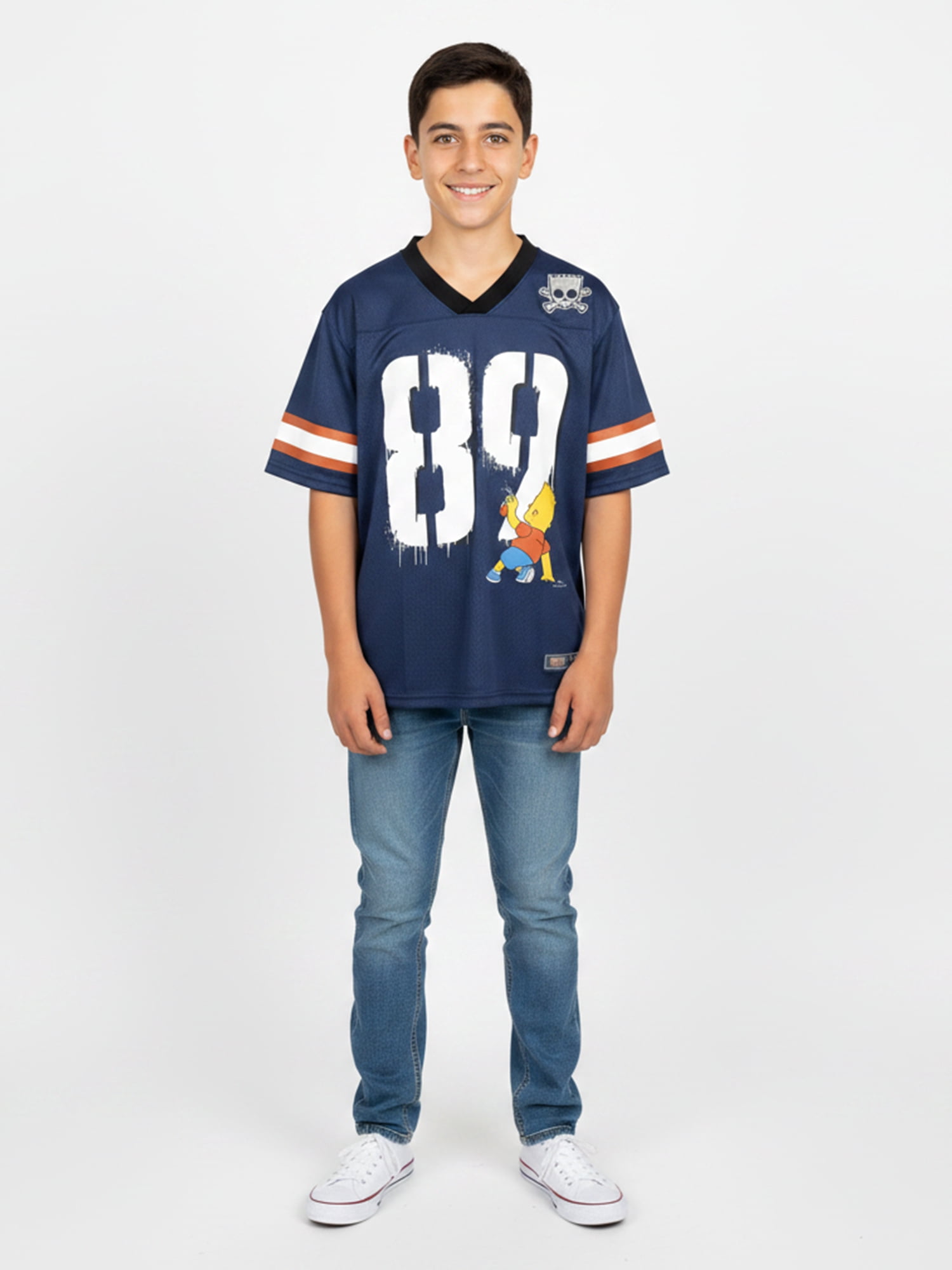 The Simpsons Boys’ Elevated Graphic Jersey, Sizes 4–18