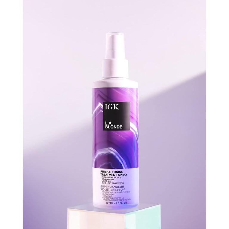 IGK L.A. Blonde Purple Toning Treatment Spray 7oz IGK L.A. Blonde Purple Toning Treatment Spray 7oz