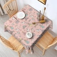 thumbnail image 2 of Pink Princess Unicorn Pattern Square Tablecloth,Waterproof Square Table Cover,Wipeable Spillproof Washable Table Cover for Home Kitchen Party Decor 60"x60"(152x152cm), 2 of 6