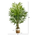thumbnail image 2 of Nearly Natural 8' King Palm Artificial Tree in Handmade Natural Jute and Cotton Planter, 2 of 4