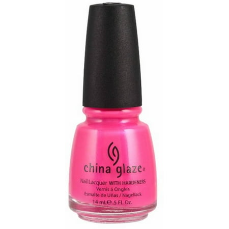 Three Way Glaze - China Glaze Nail Polish, Pink Voltage, 0.5 oz (Pack of 3)