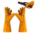 thumbnail image 2 of Lengthen Welding Gloves Leather Forge Anti-Slip Wear/Heat-Resistant, 2 of 7
