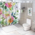 thumbnail image 7 of JEUXUS Spring Colorful Floral Seasonal Decorative Home Bathtubs Bathroom Curtain Decoration White, 7 of 7