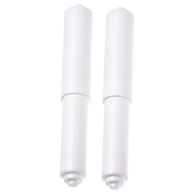 Insert de Porte-Papier Hygiénique en Plastique, Rouleau de Remplacement à Ressort pour Porte-Papier Hygiénique Standard, Installation Facile Sans Outils, Conception Anti-Basculement pour Salle de Bain, Maison, 2 Tiges Télescopiques à Ressort en Plastique