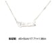 thumbnail image 4 of Sonducket Inglés letra doce signo del zodiaco constelaciones tema amistad collar Ins Chic joyería cadena colgante Tauro plata Type1 NO1, 4 of 6