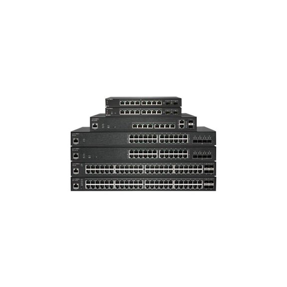 SonicWall SWS14-48FPOE Managed PoE Ethernet Switch w/ 1-Year Wireless Network Management Essential and Support | 02-SSC-8383