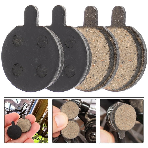 HAMPPLIES Disk Brakes Pad for Bike Brake Pads Black 4 Pairs 0.8x0.6x0.1in