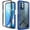 Blue, variant on Circlemalls Case for Oneplus Nord N20 5G, Tempered Glass Screen Protector, 12 Feet Drop Test Shockproof Transparent Cover-Blue