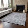thumbnail image 6 of Addison Rugs Mayfield Washable Transitional Floral Gray Rectangle Rug, 2'6" x 3'10", 6 of 6