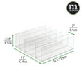 thumbnail image 4 of mDesign Plastic Divided Purse Organizer for Bedroom, Closet - 4 Pack - Clear, 4 of 9